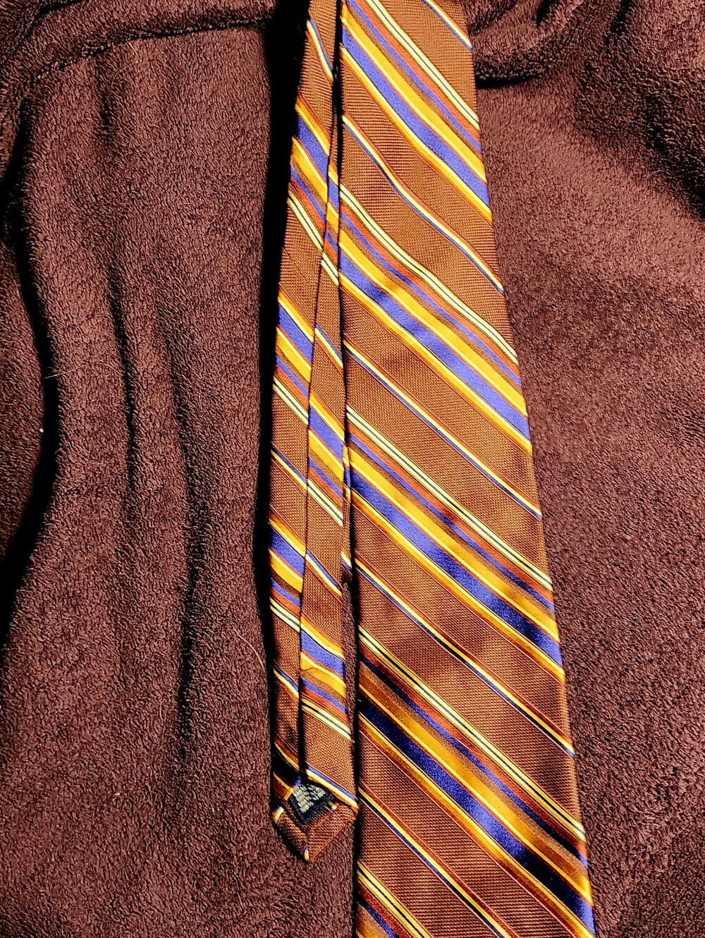 Vintage Meeting Street Handmade 100% Silk Striped Tie
